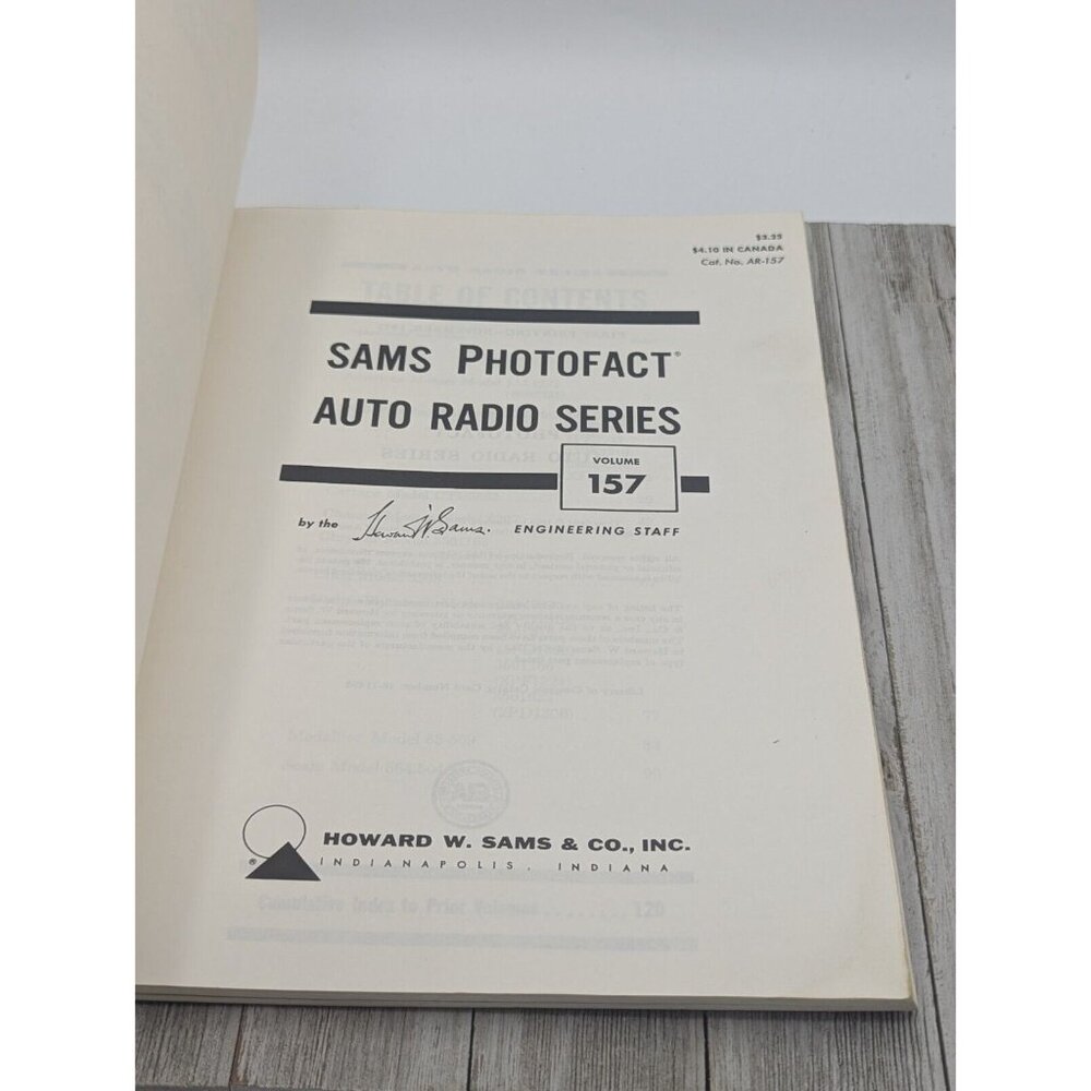 Original Sams PhotoFact Auto Radio Series Book AR-157 November 1973 - Picture 4 of 5